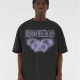 MJG Heavy Oversized Acid Washed Tee - BUTTERFLY ILLUSION black XXL
