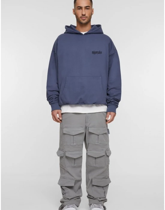 Суичър MJG Heavy Oversized Hoody -  FROSTED WINGS vintageblue XXL