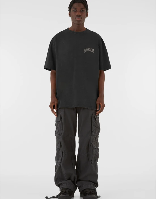 MJG Heavy Oversized Acid Wasehd Tee - Wild Wings black XXL