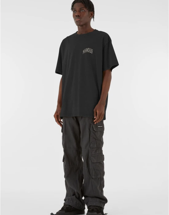 MJG Heavy Oversized Acid Wasehd Tee - Wild Wings black XXL