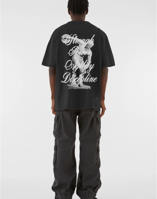 MJG Heavy Oversized Acid Washed Tee - Discipline Dynasty black XXL