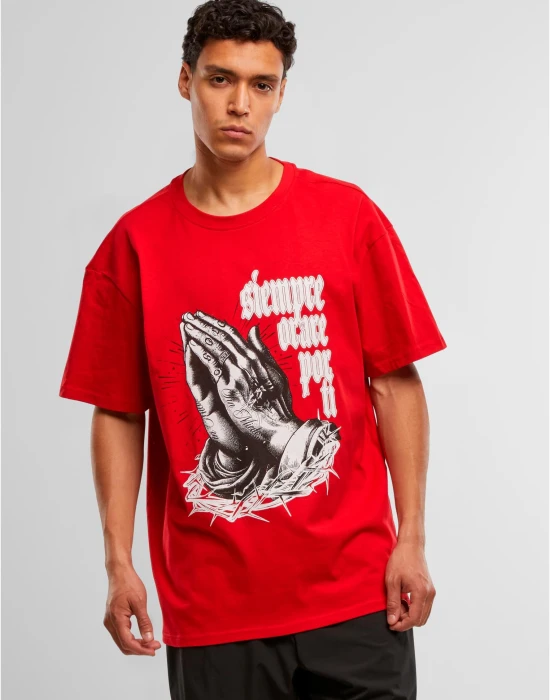 MJG Heavy Oversized Tee - Pray for you cityred XXL