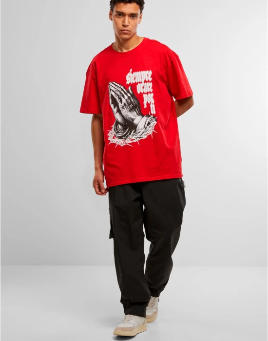 MJG Heavy Oversized Tee - Pray for you cityred XXL