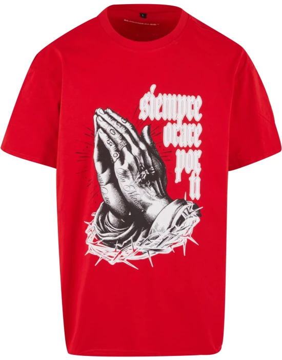 MJG Heavy Oversized Tee - Pray for you cityred XXL