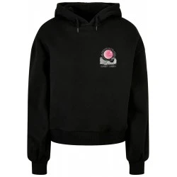 Ladies Sunset Charm Oversized Hoody black XXL