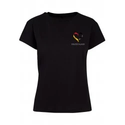 Тениска Ladies Merchcode Football - Germany T-shirt black XXL
