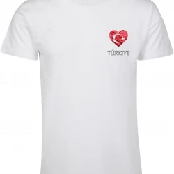 Тениска Merchcode Football - Turkey T-shirt white XXL