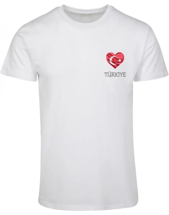 Тениска Merchcode Football - Turkey T-shirt white XXL