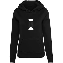 Ladies Abstract Lines Hoody black XXL
