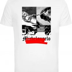 Тениска APOH - Michelangelo Negative T-Shirt white XXL