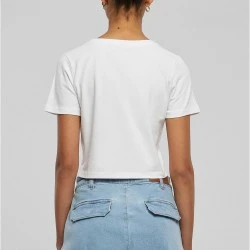 Тениска Baby Girl Cropped Tee white XXL