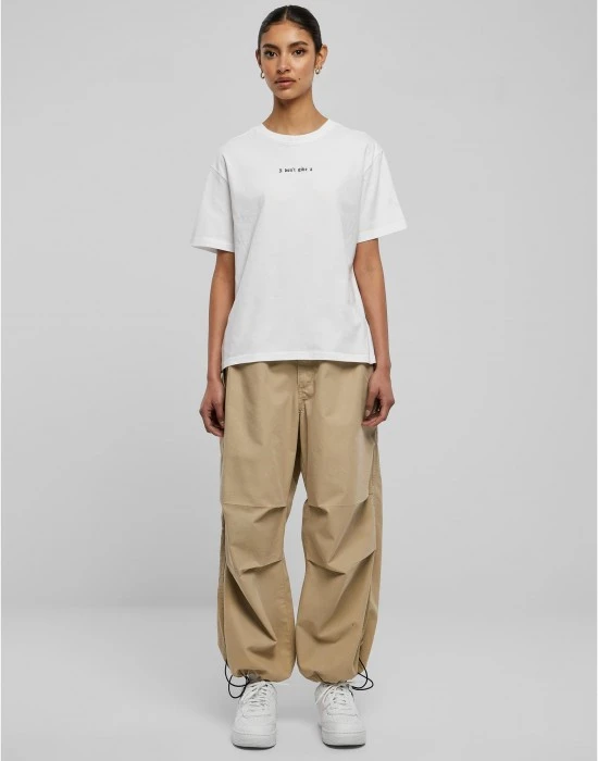 Тениска I Don't Give A Tee white XXL
