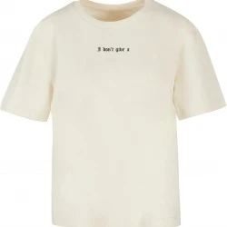Тениска I Don't Give A Tee whitesand XXL
