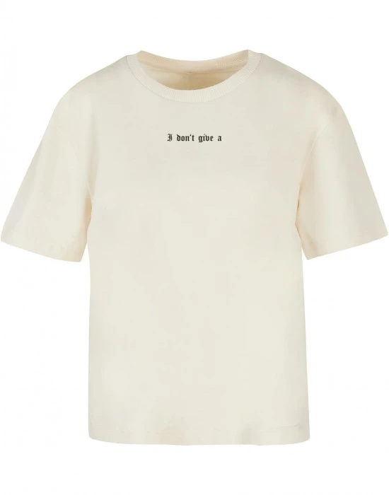 Тениска I Don't Give A Tee whitesand XXL