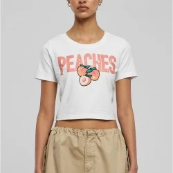 Тениска Peaches Cropped Tee white XXL