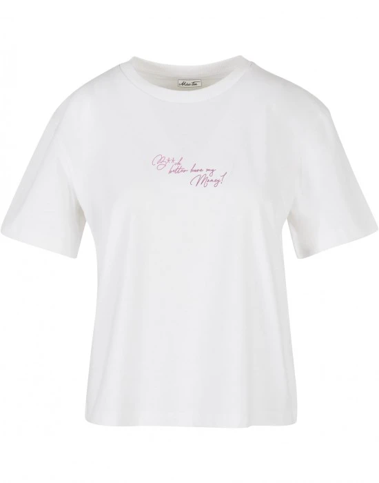 Дамска тениска в бял цвят Miss Tee B**ch Better, Тениски - Hoodstyle.bg