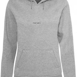 Суичър I Don't Give A Hoody heather grey XXL