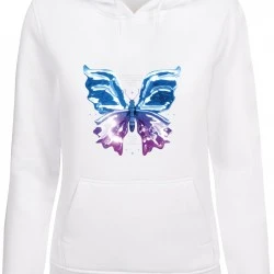 Суичър Chromed Butterfly Hoody white XXL