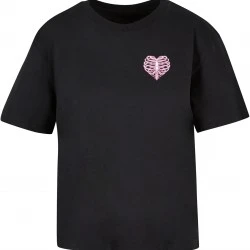 Тениска Heart Cage Rose Tee black XXL