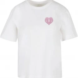 Тениска Heart Cage Rose Tee white XXL