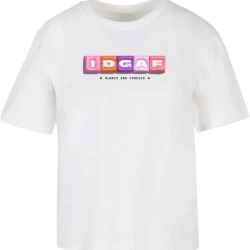 Тениска IDGAF Tee white XXL