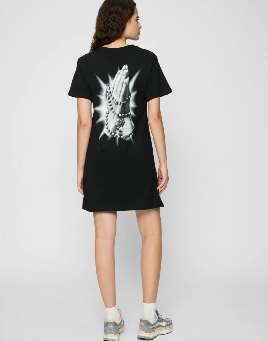 Тениска Praying Hands Ladies Tee Dress black XXL
