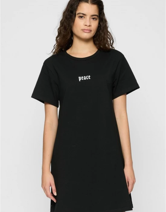 Тениска Girls Peace Hand Ladies Tee Dress black XXL