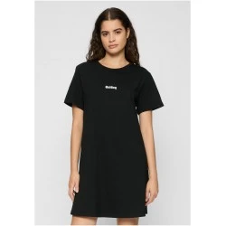 Дамска рокля в черен цвят Miss Tee Girl Gang