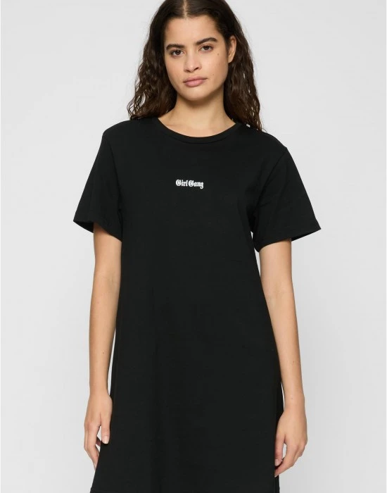 Дамска рокля в черен цвят Miss Tee Girl Gang, Рокли - Hoodstyle.bg