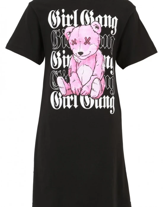 Дамска рокля в черен цвят Miss Tee Girl Gang, Рокли - Hoodstyle.bg