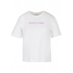 Тениска Too Pretty Tee white XXL