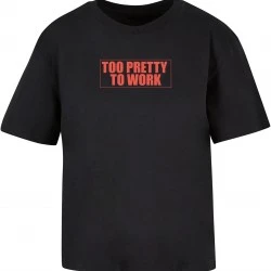Тениска Too Pretty To Work Tee black XXL