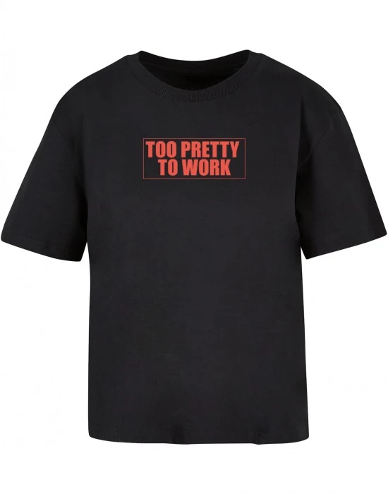 Тениска Too Pretty To Work Tee black XXL