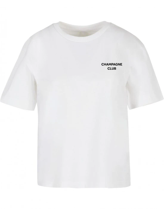 Дамска тениска в бяло Miss Tee The Champagne Club, Тениски - Hoodstyle.bg