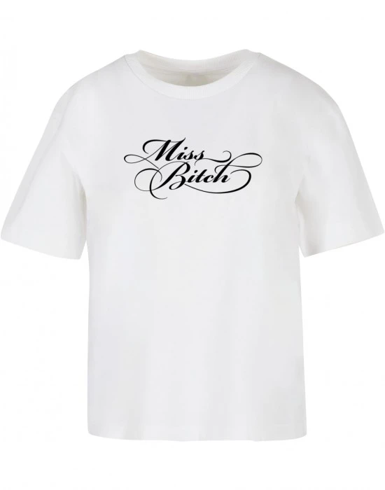 Тениска Miss Bitch Tee white XXL