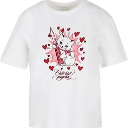 Тениска Psycho Kitty Tee white XXL