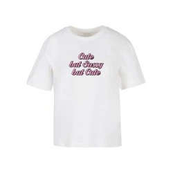 Тениска Cute But Sassy Tee white XXL