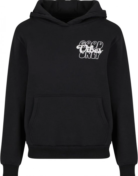 Суичър Good Vibes Puff Print Ladies Fluffy Hoody black XXL
