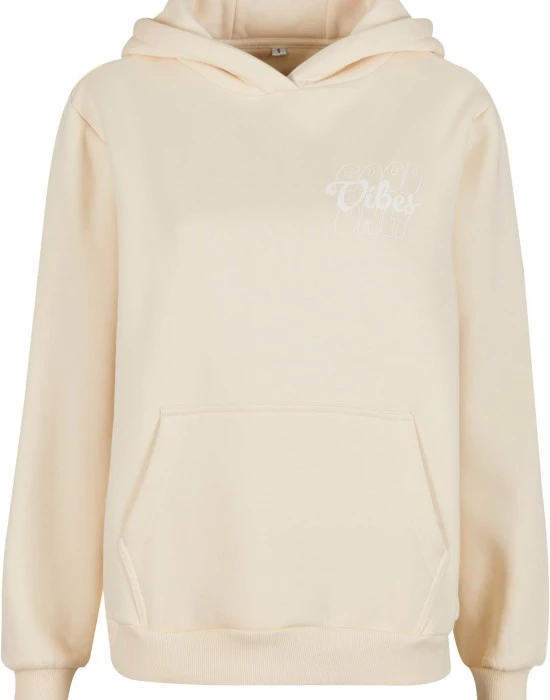 Суичър Good Vibes Puff Print Ladies Fluffy Hoody whitesand XXL