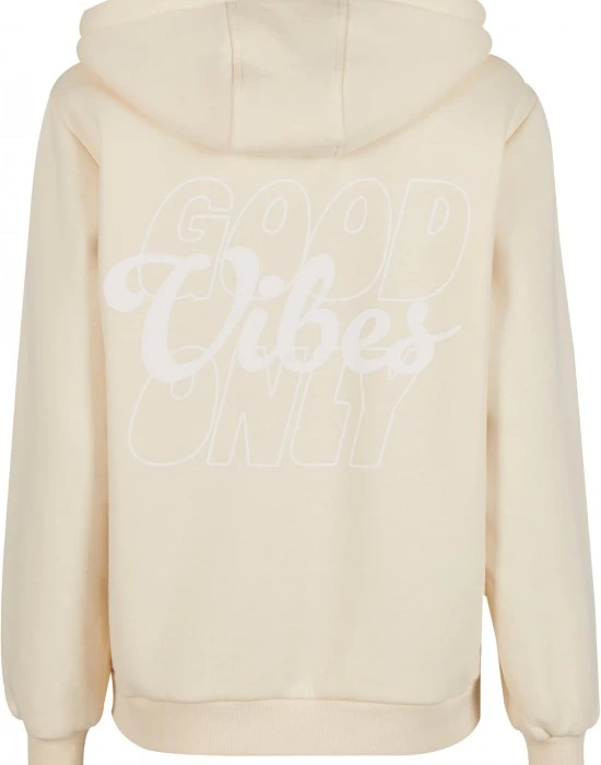 Суичър Good Vibes Puff Print Ladies Fluffy Hoody whitesand XXL