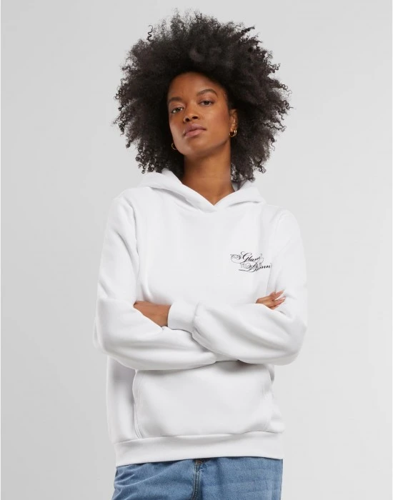 Суичър Give A Damn Ladies Fluffy Hoody white XXL