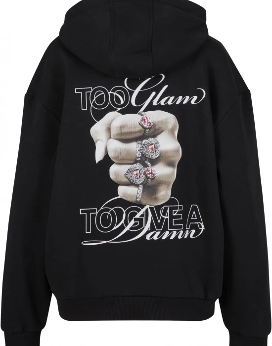 Суичър Give A Damn Ladies Fluffy Hoody black XXL