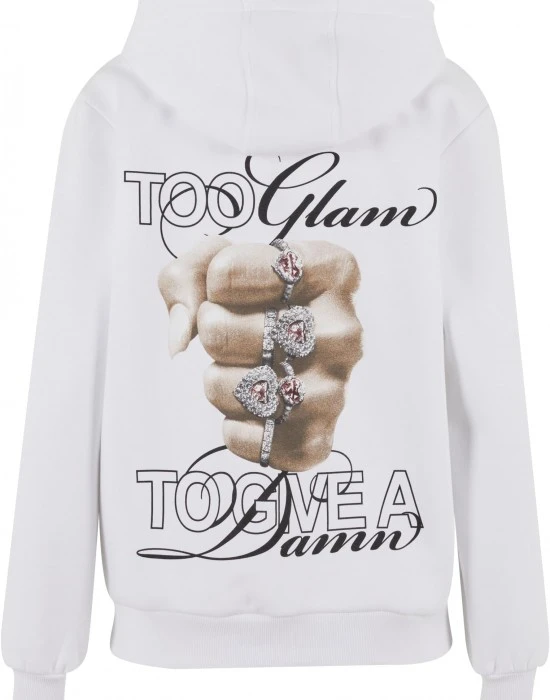 Суичър Give A Damn Ladies Fluffy Hoody white XXL
