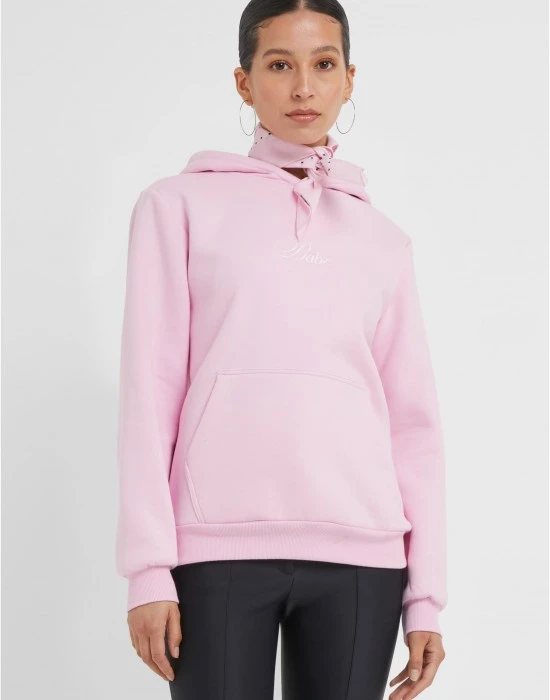 Суичър Babe Wording Ladies Fluffy Hoody softpink XXL