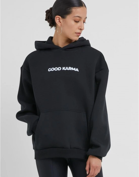 Суичър Karma Butterfly Ladies Fluffy Hoody black XXL