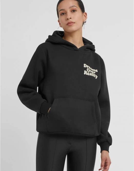 Суичър Dreams Over Reality Ladies Fluffy Hoody black XXL