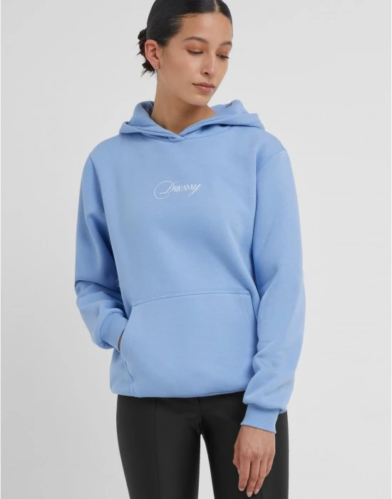 Суичър Dreamy Wording Ladies Fluffy Hoody powderblue XXL
