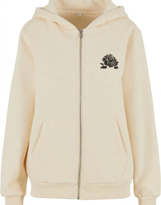 Суичър Romantic Dreamers Ladies Fluffy Zip Hoody whitesand XXL