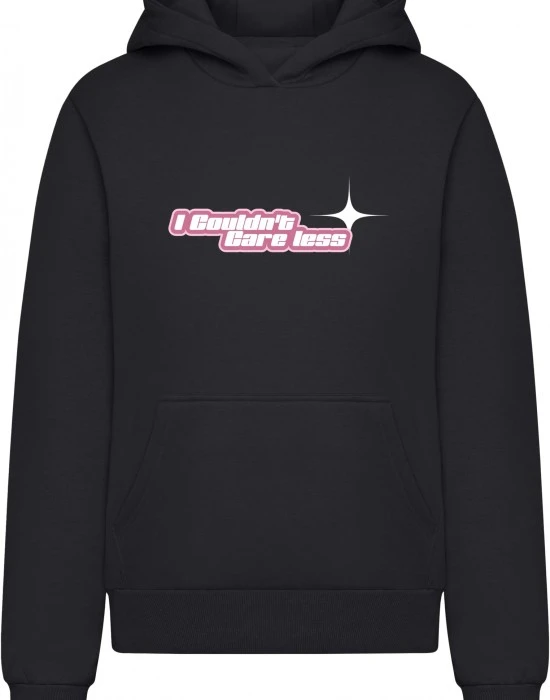 Суичър Couldn't Care Less Ladies Fluffy Hoody black XXL