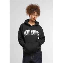 Суичър New York Ladies Fluffy Hoody black XXL